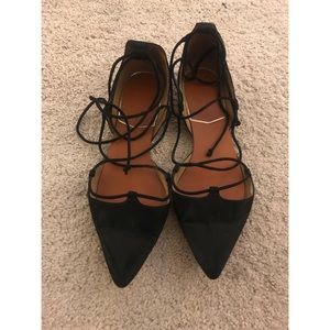 Zara Lace-up Flats